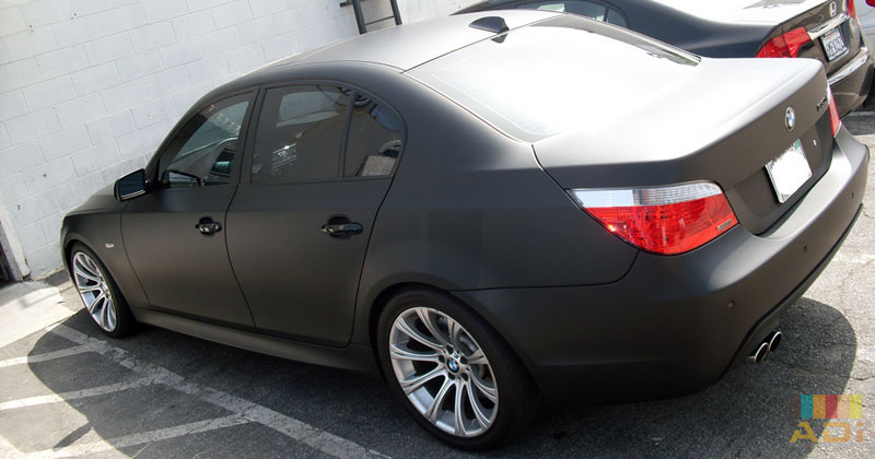 Black BMW Matte Vinyl Wrap