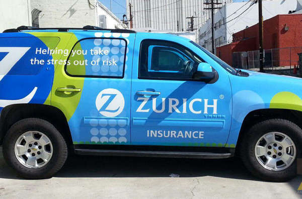 Zurich Insurance company uses fleet wrap for company car